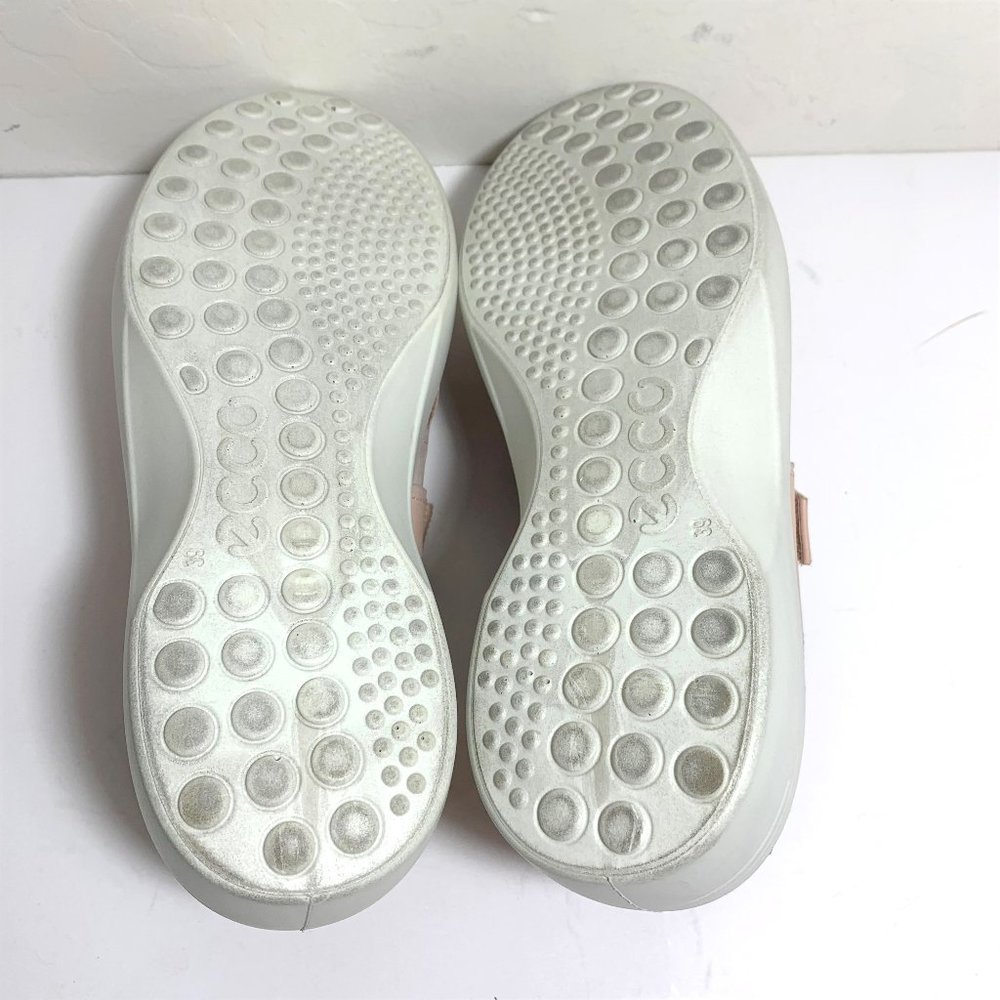 Ecco Soft 7 Wedge Strap Sneakers Nubuck Leather Rose Pink Size 39 US 8 - 8.5 - Picture 7 of 9